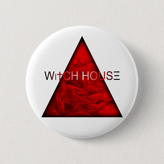 Hexe-Haus Button (Vorderseite)