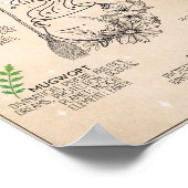 Hexe Herbal Magic Art Sign Poster (Ecke)