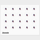 Hexe-� Herz-Aufkleber (Blatt)