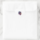 Hexe-� Herz-Aufkleber (Tasche)