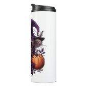 Hexe Highland Halloween Kuh Thermosbecher (Nach rechts gedreht)