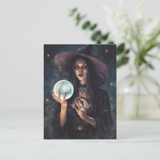 Hexe Hilde Postcard Postkarte (Stehend Vorderseite)