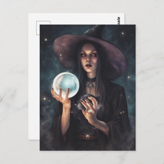 Hexe Hilde Postcard Postkarte (Vorne/Hinten)