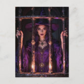 Hexe hinter Gittern Postkarte (Vorderseite)