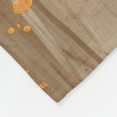 Hexe Holding a Pumpkin Fleecedecke (Ecke)