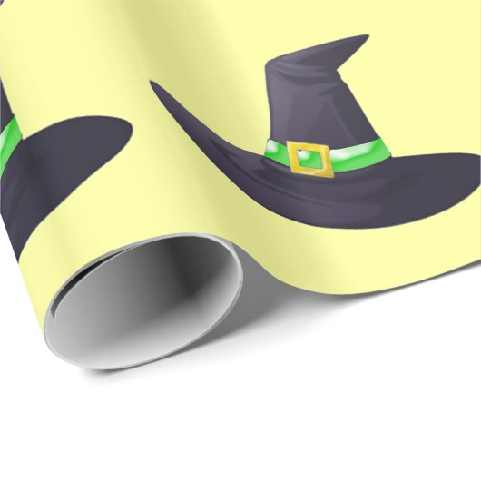 Hexe-Hut-Halloween-Packpapier Geschenkpapier (Rolleneckpunkt)