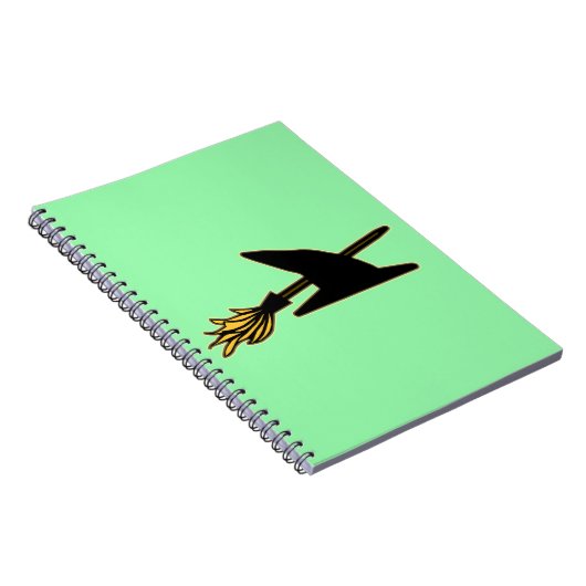 Hexe-Hut u. Besen Notizblock (Rechte Seite)