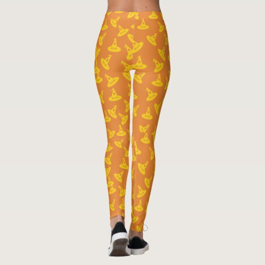 Hexe-Hutconfetti-Leggings - Gold/Orange Leggings (Rückseite)