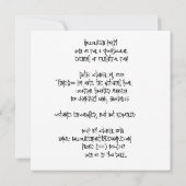 Hexe-Hütte: Broomstick Haven Einladung (Rückseite)