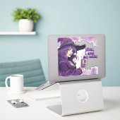 Hexe, ich brauche meinen Kaffee Aufkleber (Laptop auf Schreibtisch)