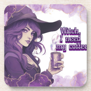 Hexe, ich brauche meinen Kaffee Getränkeuntersetzer