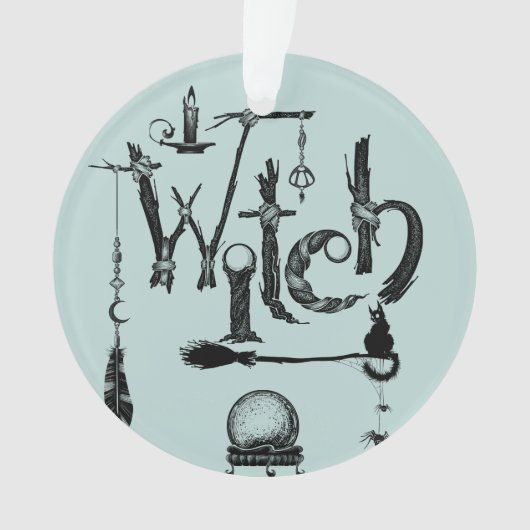 Hexe Illustrative Alte Welt Natur Ornament (Vorderseite)