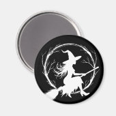 Hexe im Flight Magnet (Vorderseite/Rückseite)