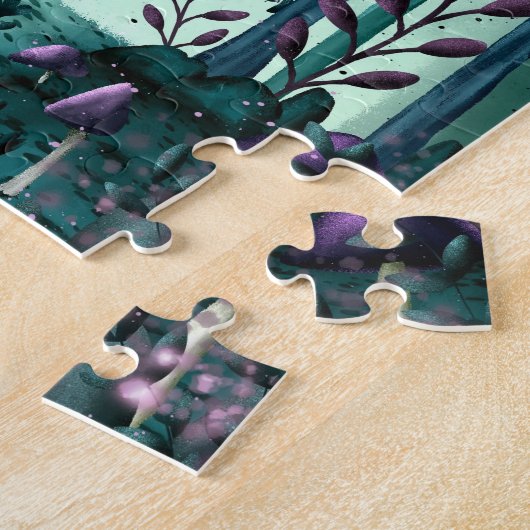 Hexe im Wald-Jigsaw-Puzzle Puzzle (Seite)