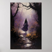 Hexe im Wald Poster (Vorne)
