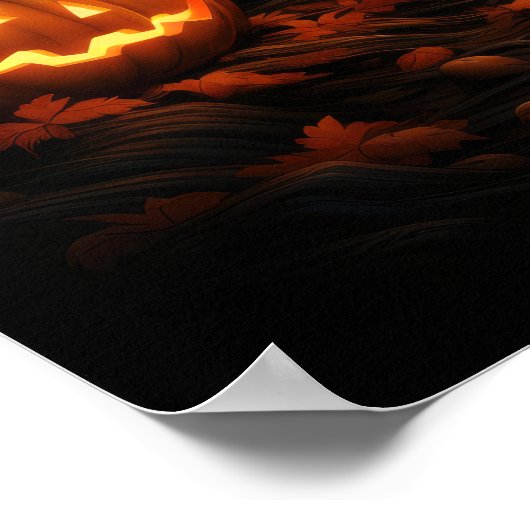 Hexe im WaldHalloween Poster (Ecke)