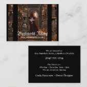 Hexe in den Nachtphantasie-Visitenkarten Visitenkarte (Vorne/Hinten)