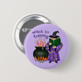 Hexe in der Ausbildung Button (Vorne & Hinten)
