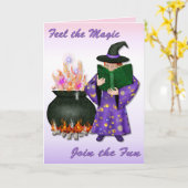 Hexe in der Ausbildung Karte (Gelbe Blume)