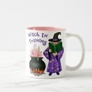 Hexe in der Ausbildung Zweifarbige Tasse
