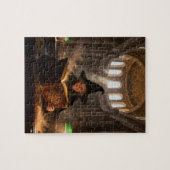 Hexe in der Bibliothek Puzzle (Horizontal)