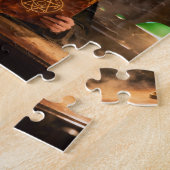 Hexe in der Bibliothek Puzzle (Seite)
