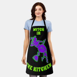 Hexe in der Küche Schürze