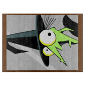 Hexe in der Spiegelschneide Schneidebrett (Vorderseite)