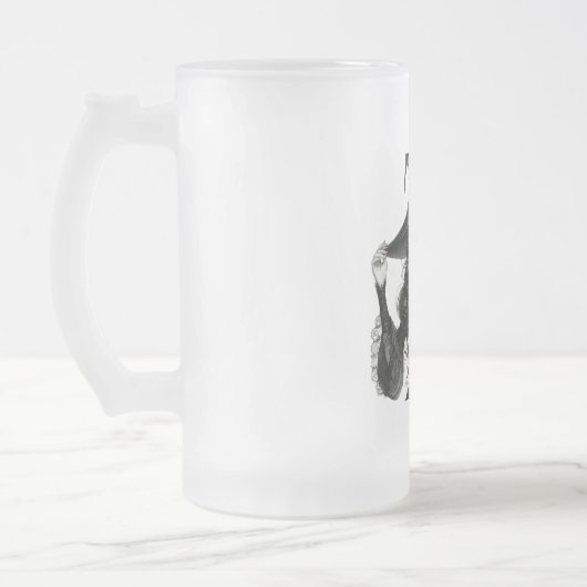 Hexe in der Tasse des Spitzenkostüms (Links)