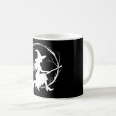 Hexe in Flight-Tasse Kaffeetasse (VorderseiteRechts)