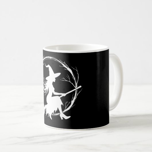Hexe in Flight-Tasse Kaffeetasse (VorderseiteRechts)