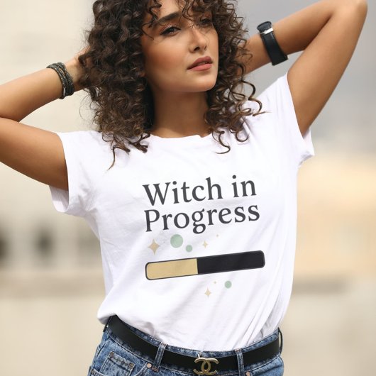 Hexe in Progress Halloween Tri-Blend Shirt