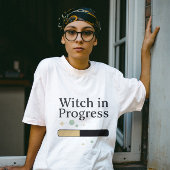 Hexe in Progress Halloween Tri-Blend Shirt