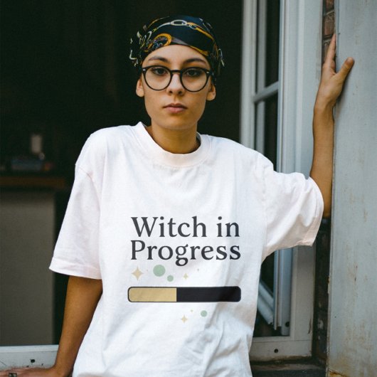 Hexe in Progress Halloween Tri-Blend Shirt