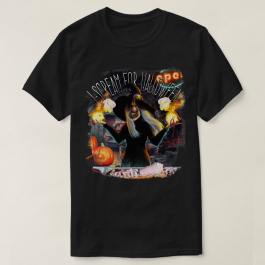 Hexe isst Eiscreme T-Shirt (Design vorne)