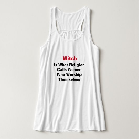 Hexe ist was Religion Tank Top (Design Vorderseite)