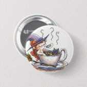 Hexe-Kaffeepause 2 Button (Vorne & Hinten)