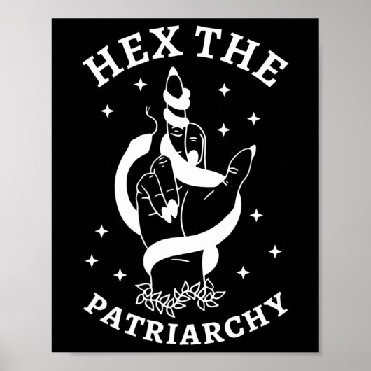 Hexe kämpft gegen das Patriarchat Hex das Patriarc Poster (Vorne)