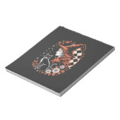 Hexe Karo Halloween Notizblock (Rotiert)