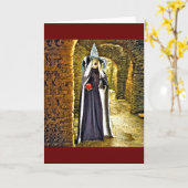 Hexe Karte (Gelbe Blume)