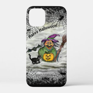Hexe, Katze, Bat und Kürbis, glückliches Hallowe Case-Mate iPhone Hülle