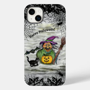 Hexe, Katze, Bat und Kürbis, glückliches Halloween Case-Mate iPhone 14 Plus Hülle