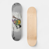 Hexe, Katze, Bat und Pumpkin, glückliches Hallowee Skateboard (Vorderseite)