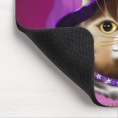 Hexe-Katzen-Gesicht mousepad (Ecke)