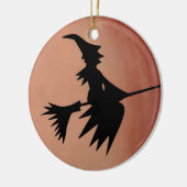 Hexe Keramik Ornament (Links)