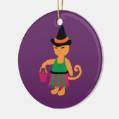 Hexe Kitty Keramik Ornament (Links)