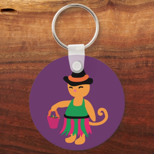 Hexe Kitty Schlüsselanhänger (Vorderseite)