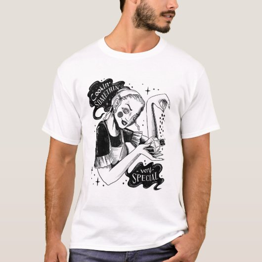 Hexe kochen T-Shirt (Vorderseite)