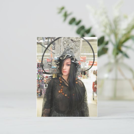 Hexe lagern postkarte (Stehend Vorderseite)