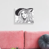 Hexe Leinwanddruck (Insitu (Wohnzimmer))